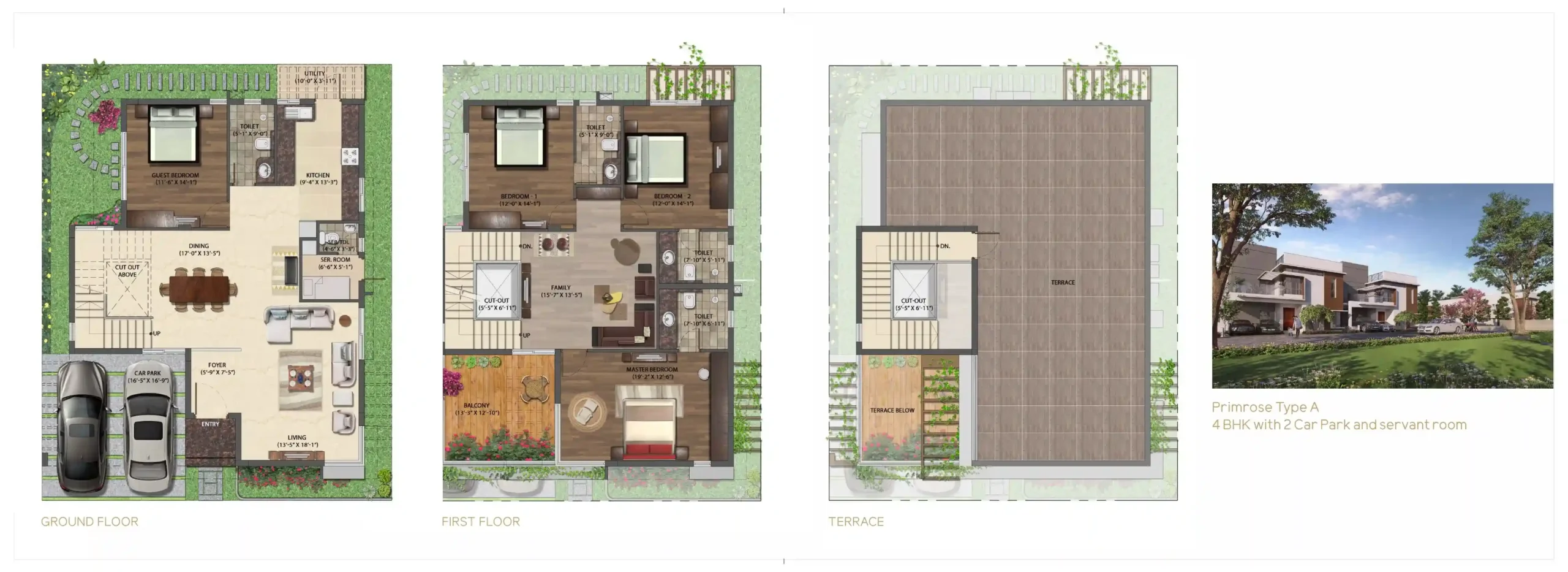 Type A Primrose 40x50 Floor Plan of NVT Mystic Garden
