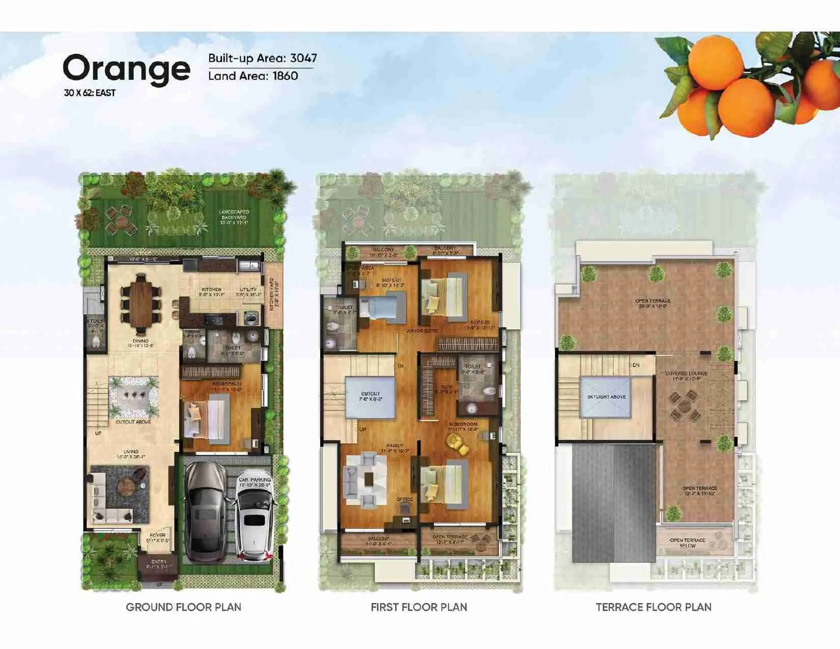 orange east facing villa floor plan nvt symphony