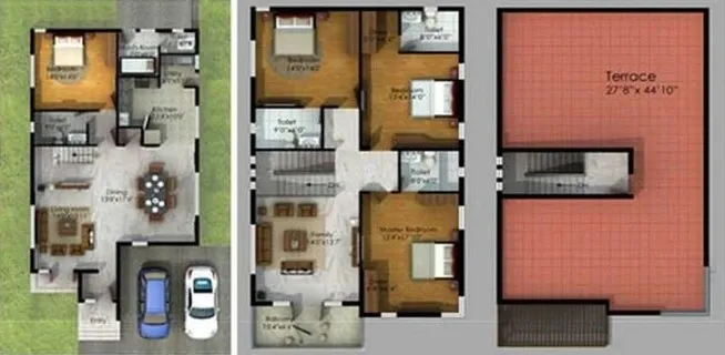 4 bhk floor plan nvt orchid garden