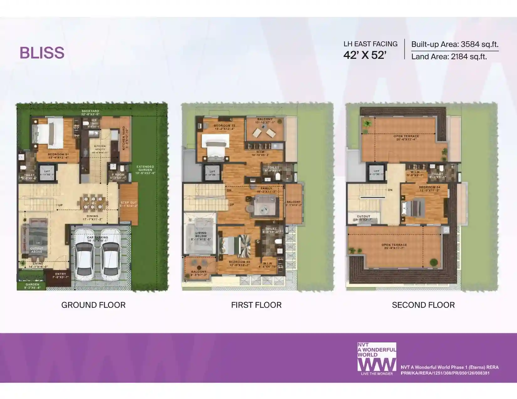 NVT AWW Eterna Floor Plans_Bliss-LH-East Facing