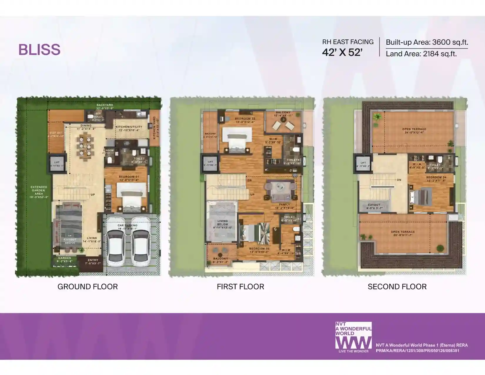 NVT AWW Eterna Floor Plans_Bliss-RH-East Facing
